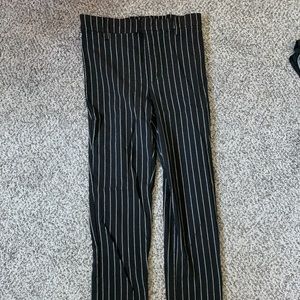 Black and White Garage striped pants